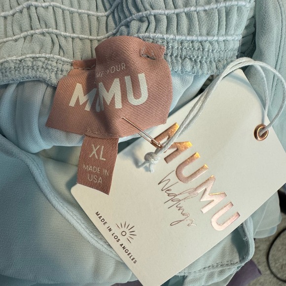 Show Me Your Mumu June Maxi Dress - Icy Blue Chiffon NWT Size XL - Picture 7 of 8